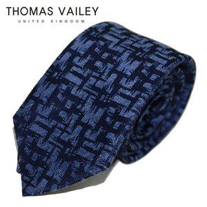 [토마스베일리][THOMAS VAILEY] 토마스베일리 세미세븐폴더 실크넥타이 - 스카 네이비
