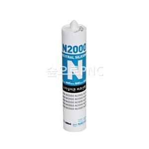 [누리켐] 실란트 실리콘 N2000 누리실리콘 비초산형 300ml (백색/회색/밤색/흑색/투명/금색)