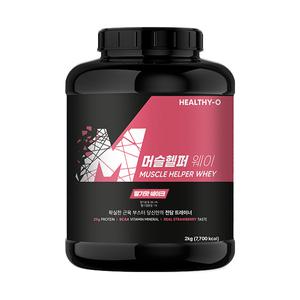 머슬헬퍼 웨이(2kg) 딸기맛 1통 단백질보충제 프로틴