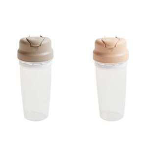 이지앤프리 블랜더보틀 쉐이크통 오트밀+그레이, 600ml, 1세트