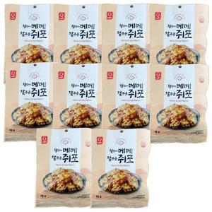 한진식품 철판에 메메 잘 구운 쥐포 48g 10개