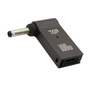 HT-CL036 C타입 to DC 잭 변환 100W 노트북 충전 젠더 외경 3.5 내경 1.35