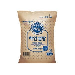 CJ제일제당 백설 하얀설탕 15kg 업소용 식당용