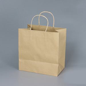 크라프트 종이 쇼핑백 꽈배기 손잡이 소 100개