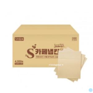 칵테일 냅킨 갈색 무지 카페 식당 업소 대용량 4000매