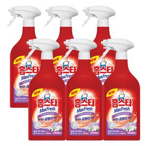 엘지생활건강 홈스타 맥스프레쉬 뿌리는 곰팡이싹 세정제 900ml 6개 / 욕실 물때 찌든때 곰팡이제거 청소세제