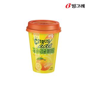 빙그레 쥬시쿨에이드 금귤&감귤에이드 250ml 20컵/무료배송/컵음료
