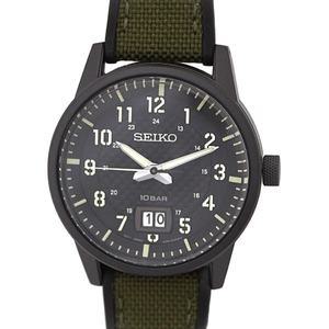 세이코 임포트 모델 SEIKO IMPORT SUR325P1 쿼츠 SS IP 실리콘 밴드 100 M블랙 맨즈 160499