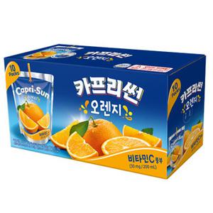 농심/음료/과일음료/카프리썬 오렌지 200ml 10개입