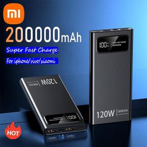 샤오미 초고속 충전 파워 뱅크 아이폰 비보용 모바일 전원 외장 배터리 200000mAh 초대용량 120W