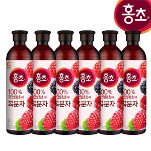 청정원 홍초 복분자 900mlx6개