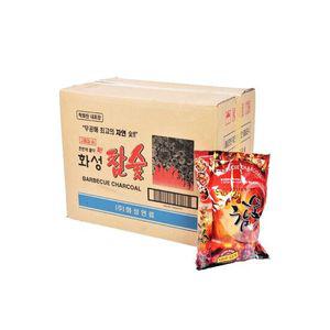 화성 참숯 레드 20P 봉투형 캠핑 펜션 바베큐 구이