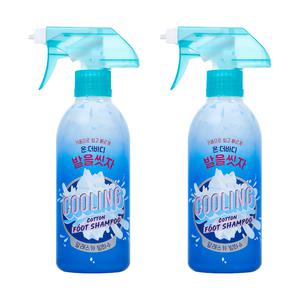 코튼풋 발을씻자 풋샴푸 쿨링 알래스카 빙하수 385ml 2개