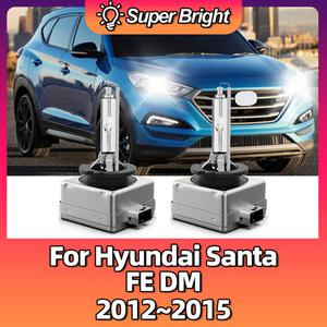 제논 현대 산타페 DM 2012 2013 2014 2015 2x6000k 제논 D3S 35w HID 헤드라이트 전구 12v 자동 라이트 800