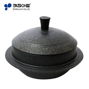 키친아트 IH 통주물 가마솥 인덕션 가스렌지겸용 가스렌지겸용 누룽지 물없이조리가능