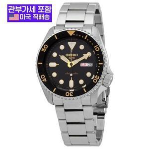 세이코 5 스포츠 오토매틱 블랙 다이얼 남성용 손목시계 SRPD57K1 [관부가세포