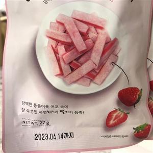 내츄럴코어 어포 치즈 딸기 반려동물 간식 사료 27g 27g