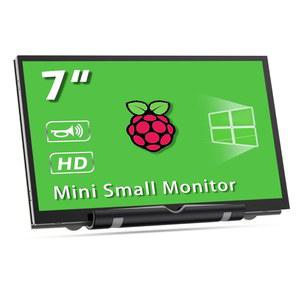 햄티산 7인치 라즈베리 파이 화면 HDMI 모니터 800X480 LCD 디스플레이, 4용 듀얼 스피커 포함 /3 /2 /ZERO /B /B+ WIN11 /10 /8 /7 (비터치)