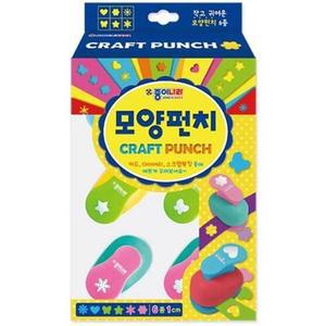 모양펀치세트1cm 소 6개입 GWM 아일렛펀치