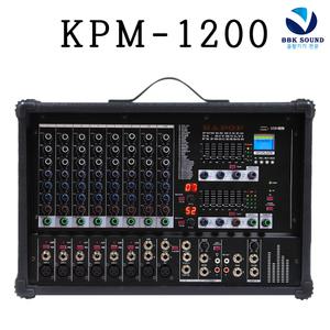 KPM-1200 파워드믹서 10채널 1000W 듀얼 DSP 팬텀파워 오디오믹서