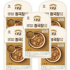 CJ 다담 청국장 찌개양념 130g X 5개