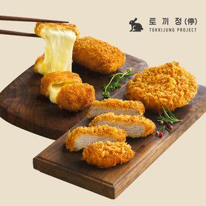 [토끼정] 육즙이 풍부한 통등심 돈까스 2종 12팩 세트 골라담기(통등심가츠/통모짜치즈가츠)