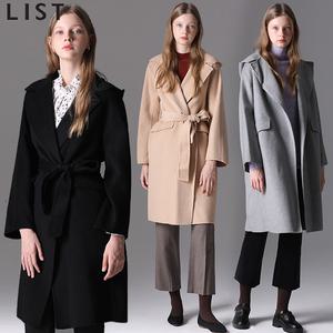 [리스트(LIST)] 프리미엄 최고급소재 캐시미어 후드 울코트 (택가격 538000원)