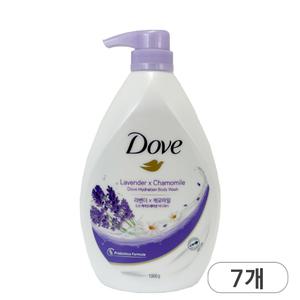 도브 라벤더 하이드레이션 바디워시 대용량 1000ml x 7개 라벤더향 저자극