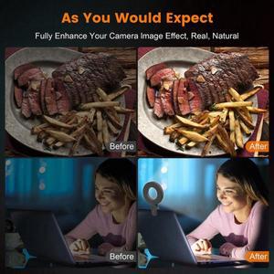 카메라 용품 휴대폰 핸드폰 필 라이트 LED 셀카 앵커   노트북 화상 회의 링 라이트-Y96A