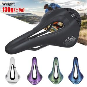 초경량 자전거 시트, 편안한 탄소 새들 통기성 사이클링 쿠션, MTB 로드 자갈 130g