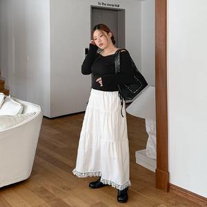 [빅사이즈]이블렛 벨아뮤 레이스 캉캉 롱 스커트 제이스타일