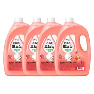 피죤 퓨어 뽀드득 주방세제 자몽향 3L X 4개