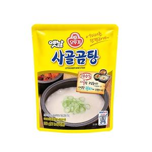(350G 18개) 옛날 사골곰탕/가정용/물렁/하얀/국물/사골/한우/육수/소머리/고기/영양/도가니/뼈없는