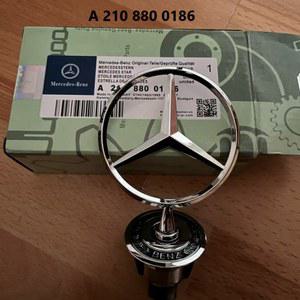 메르세데스 벤츠 AMG W204 W205 W203 W211 W212 A E200 C200 W201 W213 금속 S 엠블럼 W210 배지 보닛 용 C180 로고 E260L 스타 후드
