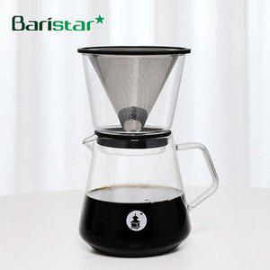 바리스타 스텐필터/유리 커피핸드드립세트 600ml (BDG1)핸드드립,핸드드립세트,스텐필터