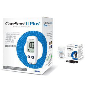 아이센스 케어센스2 플러스 혈당계 +혈당시험지 60매+채혈침100개+알콜솜100매 당뇨 측정 소모성 재료
