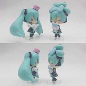하츠네 미쿠 애니메이션 피규어 포옹 Cinnamoroll 그림 Pvc 귀여운 동상 컬렉션 모델 Q 인형 장식 장난감 생일 선물
