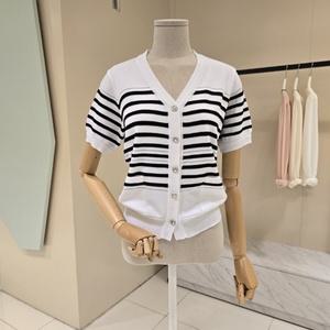 [대구백화점] [데스틸]브이넥 단가라 니트가디건(D2552CD0490)