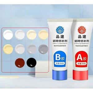 크랙 타일 세라믹 보수제 대리석 들뜸 메꾸기 200G 화이트 수리키트 기계 5개 풀세트