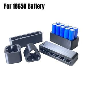 18650 리튬 배터리 고정 브래킷 6개 팩 ABS 플라스틱 장치  스폿 용접 단일 행 양면 홀더