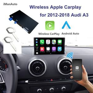 iManAuto  CarPlay 모듈 Audi A3 S3 8V B9 MIB 2013-2018 역방향 카메라 자동차 재생 기능 용 Android Auto