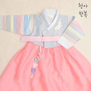 [보리보리/청아한복]꽃님이 그레이 저고리