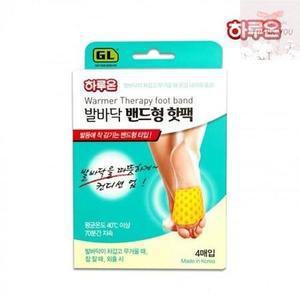 발바닥 깔창핫팩 하루온 발바닥 밴드형 핫팩 4매입x1개