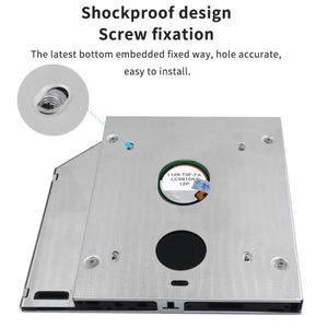TISHRIC 알루미늄 HDD 캐디 SATA 30 Optibay 하드 디스크 드라이브 박스 인클로저 DVD 어댑터 케이스 노트