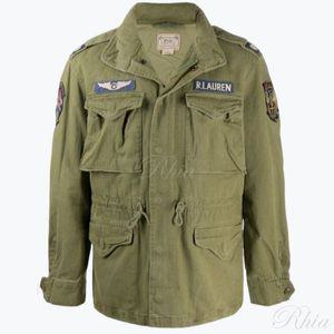 폴로 랄프로렌 M65 컴뱃 라인드 자켓 710722923003 멀티패치 밀리터리 야상