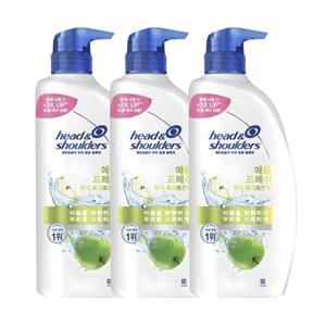 헤드앤숄더 애플 프레쉬 두피 트리트먼트 850ml 3개 린스