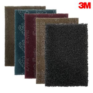Scotch-Brite 산업용핸드패드 수세미 8440 7448 7447 7440 마이티블루 다목적수세미