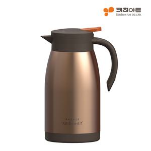 키친아트 뉴골드메탈 보냉 보온포트 1000ml 물병 국통 보온병 주전자 보온케틀