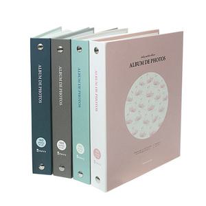 officeseller 사진 앨범 4x6 미니 포켓 (내지-백지/2단/색상랜덤)