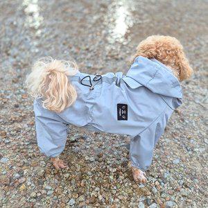 [레토] 올인원 강아지 우비 바람막이 애견 비옷 레인코트